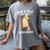 Just a Girl Who Loves Cats And Books Reading Cat & Bookworm Women's Comfort Colors T-Shirt Gray