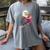 Kawaii Eagle Reads Book Reading Library Book Bookworm Women's Comfort Colors T-Shirt Gray