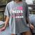 Kids Little Miss Pre-K Grad Preschool Prek Graduation 2025 Women's Comfort Colors T-Shirt Gray