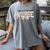 Labor And Delivery Nurse Stethoscope Coquette Bow Graduation Women's Comfort Colors T-Shirt Gray