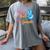 Last Day Of School Peace Out Grade 4 Graduation Kids Women's Comfort Colors T-Shirt Gray