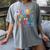 Last Day Of School Tie Dye School Graduation Summer Teacher Women's Comfort Colors T-Shirt Gray