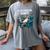 Lazy Raccoon Sarcastic Introvert Humor Japanese Animal Women's Comfort Colors T-Shirt Gray