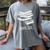 Let's Get Lit Books Women's Comfort Colors T-Shirt Gray