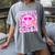 Library Book Fair Queen Vibe Groovy Tie Dye School Reading Women's Comfort Colors T-Shirt Gray