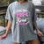 Little Miss Pre-K Grad 2025 Coquette Preschool Graduation Women's Comfort Colors T-Shirt Gray