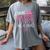 Little Miss Pre-K Grad Preschool Prek Graduation 2025 Women's Comfort Colors T-Shirt Gray