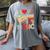 I Love 90's Music Retro Style Nostalgia Cassette 1990s Party Premium Tri-Blend Women's Comfort Colors T-Shirt Gray