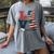 Love Coast Guard Mom Proud Coast Guard Graduation Mom Women's Comfort Colors T-Shirt Gray