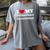 I Love My Introvert Daughters Heart My Introvert Daughters Women's Comfort Colors T-Shirt Gray