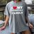 I Love My Introvert Family I Heart My Introvert Family Women's Comfort Colors T-Shirt Gray