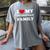 I Love My Introvert Family I Heart My Introvert Family Women's Comfort Colors T-Shirt Gray