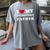 I Love My Introvert Father I Heart My Introvert Father Women's Comfort Colors T-Shirt Gray