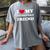 I Love My Introvert Friend I Heart My Introvert Friend Women's Comfort Colors T-Shirt Gray