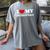 I Love My Introvert I Heart My Introvert Women's Comfort Colors T-Shirt Gray I Love My Introvert I Heart My Introvert Women's Comfort Colors T-Shirt Gray