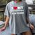 I Love My Introvert Sisters I Heart My Introvert Sisters Women's Comfort Colors T-Shirt Gray