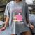Low Social Battery Cute Snail With House Introvert Cozy Home Women's Comfort Colors T-Shirt Gray