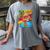 Lucha Libre Comic Book Mexican Wrestling Cartoon Wrestler Women's Comfort Colors T-Shirt Gray