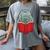 Manatee Reading Books Sea Animal Manatee Women's Comfort Colors T-Shirt Gray