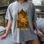 Medieval Cat Sarcastic Queen Lazy King Introvert Kitty Women's Comfort Colors T-Shirt Gray