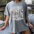 In Memory Dad Angel Daddy Guardian Heaven Memorial Father Women's Comfort Colors T-Shirt Gray