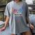 In Memory Of Mom Dad In Heaven Guardian Angel Wings Memorial Women's Comfort Colors T-Shirt Gray