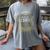In Memory Of When I Still Cared Halloween Gravestone Women's Comfort Colors T-Shirt Gray