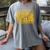 Midnight Reading Club Night Owl Book Readers Women's Comfort Colors T-Shirt Gray