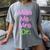 MIss Ms Mrs Dr Graduation Phd Pink And Green Class 2021 Women's Comfort Colors T-Shirt Gray