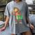 Monkey With a Book Women's Comfort Colors T-Shirt Gray