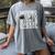 Moving Up To Middle School Elementary School Graduation Women's Comfort Colors T-Shirt Gray