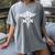 MSN Letters On Caduceus Medical Emblem MSN Nurse Graduation Women's Comfort Colors T-Shirt Gray