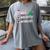 Nice Naughty Introvert Christmas List Santa Women's Comfort Colors T-Shirt Gray