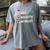 Nice Naughty Introvert Christmas List Santa Women's Comfort Colors T-Shirt Gray