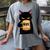 Nope Coffee Cat – Introvert Humor Monday Kitty Women's Comfort Colors T-Shirt Gray
