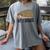 Not A Hugger Hedgehog Introvert Sarcasm Antisocial Women's Comfort Colors T-Shirt Gray