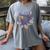 Octopus Book Reader Women's Comfort Colors T-Shirt Gray