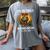 Owl I'm Retired Reading Books Is My Job Women's Comfort Colors T-Shirt Gray