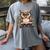 Owl Reading A Book Perched On A Branch Bookworm Women's Comfort Colors T-Shirt Gray