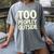 Too Peopley Outside I Introvert Women's Comfort Colors T-Shirt Gray