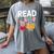 Pig Elephant Reading Cute Book Lover Bookworm Boys Girls Kid Women's Comfort Colors T-Shirt Gray Pig Elephant Reading Cute Book Lover Bookworm Boys Girls Kid Women's Comfort Colors T-Shirt Gray