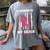 Pink In Memory Of Sister Breast Cancer Awareness Flag Shirts Women's Comfort Colors T-Shirt Gray