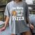 Pizza Lover Saying Introvert Anti Social Humor Foodie Women's Comfort Colors T-Shirt Gray