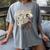 Please Chew Quieter Introverts Casual Everyday Women's Comfort Colors T-Shirt Gray