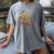 Please Chew Quieter Sarcastic Introvert Humor Women's Comfort Colors T-Shirt Gray