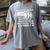 Please Be Patient With Me I'm From The 1900s USA Flag Skull Women's Comfort Colors T-Shirt Gray