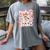 Preppy Coquette Bow Ghost Reading Books Halloween Book Women's Comfort Colors T-Shirt Gray