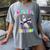 Preschool Graduate Shirt ABC 123 Mic Drop Llama Graduation Women's Comfort Colors T-Shirt Gray