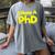 Pretty Huge Dick Joke Graduation PhD Humor Women's Comfort Colors T-Shirt Gray