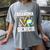 Proud Grandma Of A 2026 Senior Volleyball Graduation Leopard Women's Comfort Colors T-Shirt Gray
